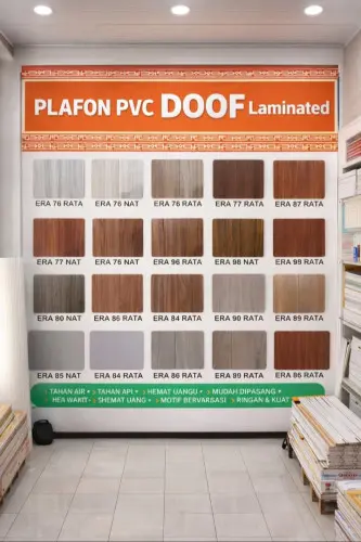 PLAFON PVC DOFF LAMINATED SERIES terkesan lebih eksklusif  di Sidoarjo